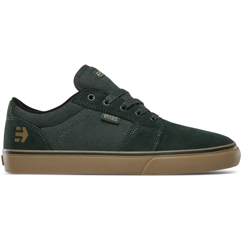 etnies-barge-ls-skate-schuh-low-top-green-gum image 1