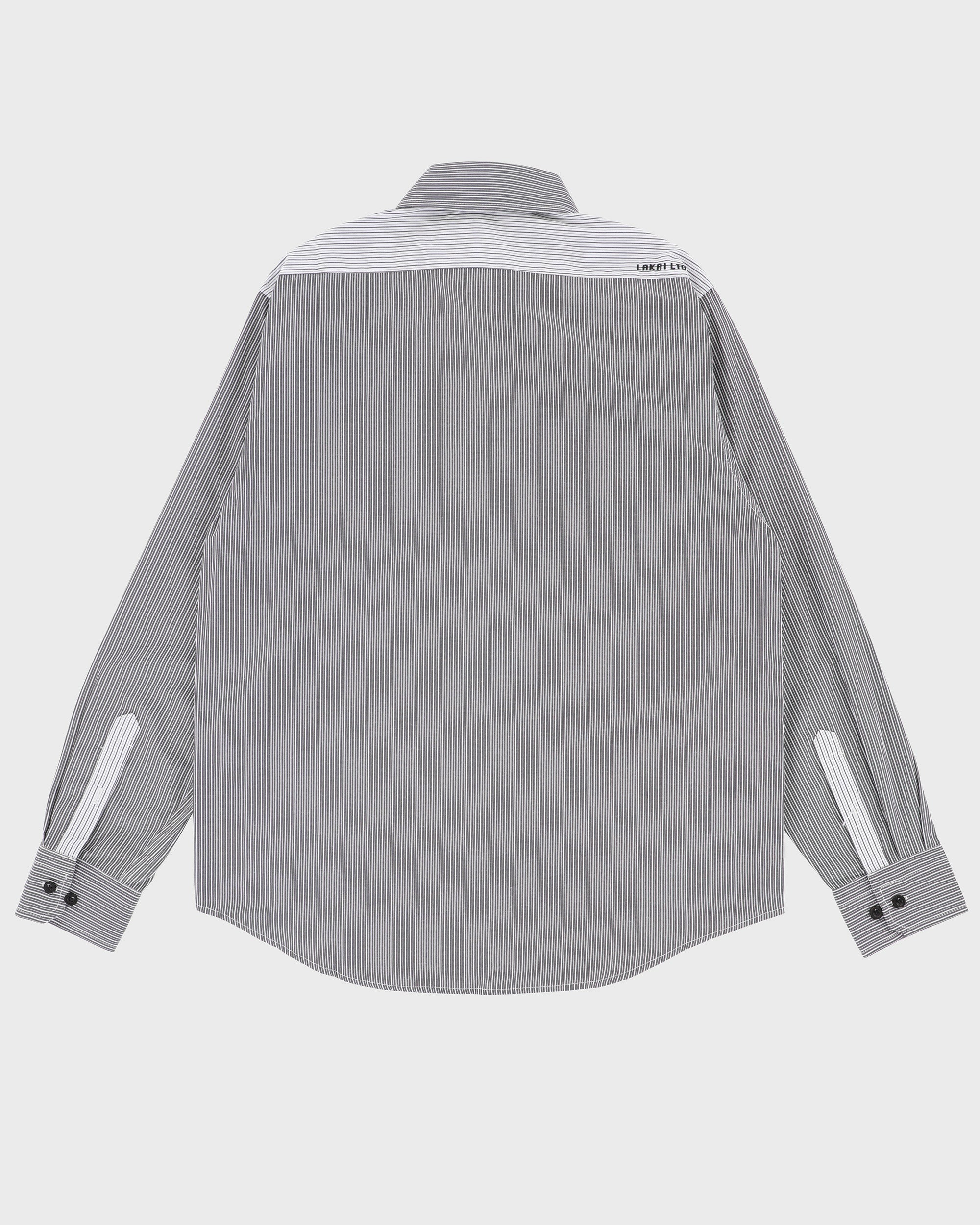 lakai-button-down-contrast-panel-langarmhemd image 3