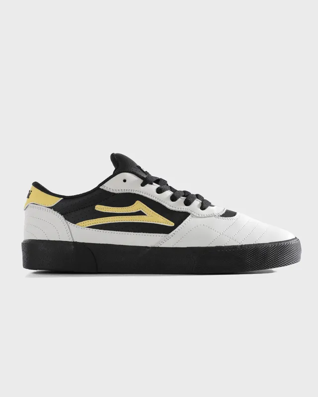 lakai-cambridge-white-banana-black image 1