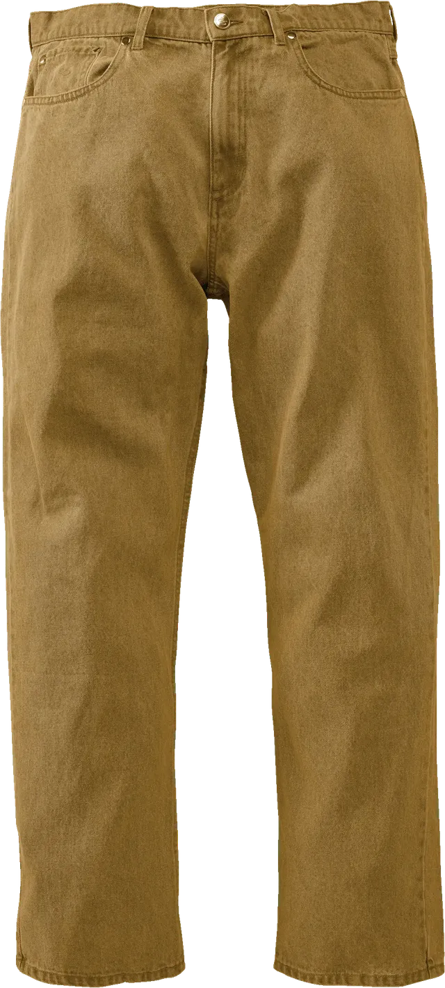 s-baggy-denim-pant-jeans-brown-baggy-fit image 1