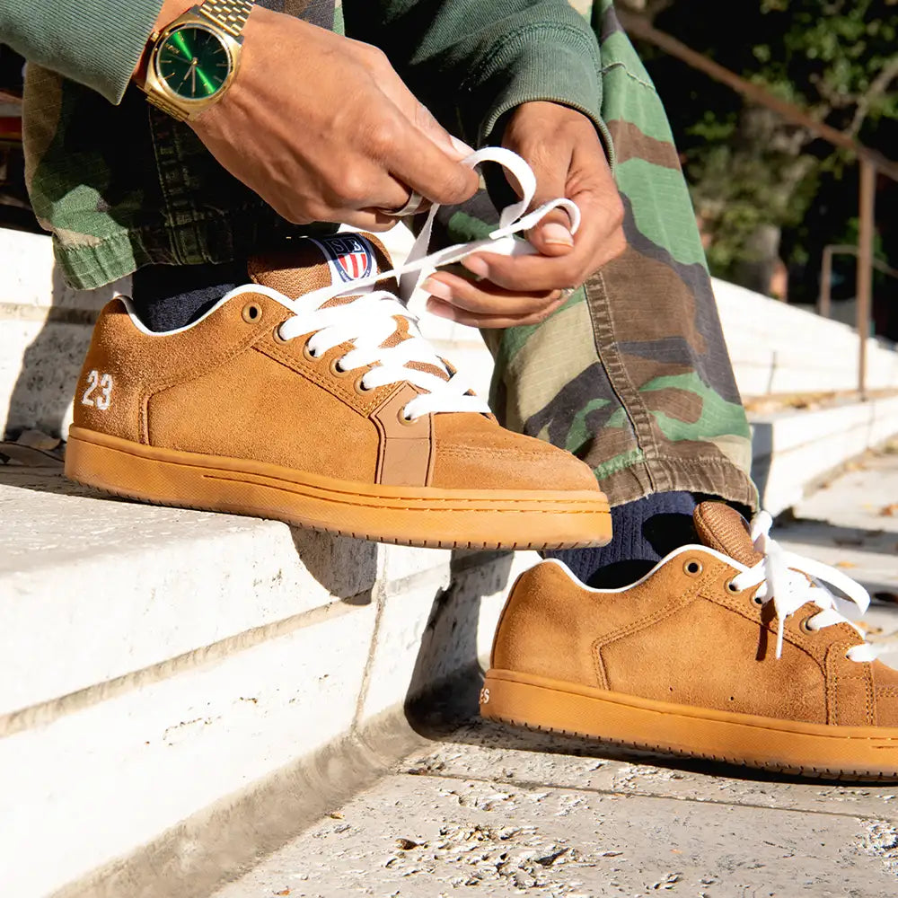 etnies-sal-23-skate-schuh-brown-gum-suede image 6
