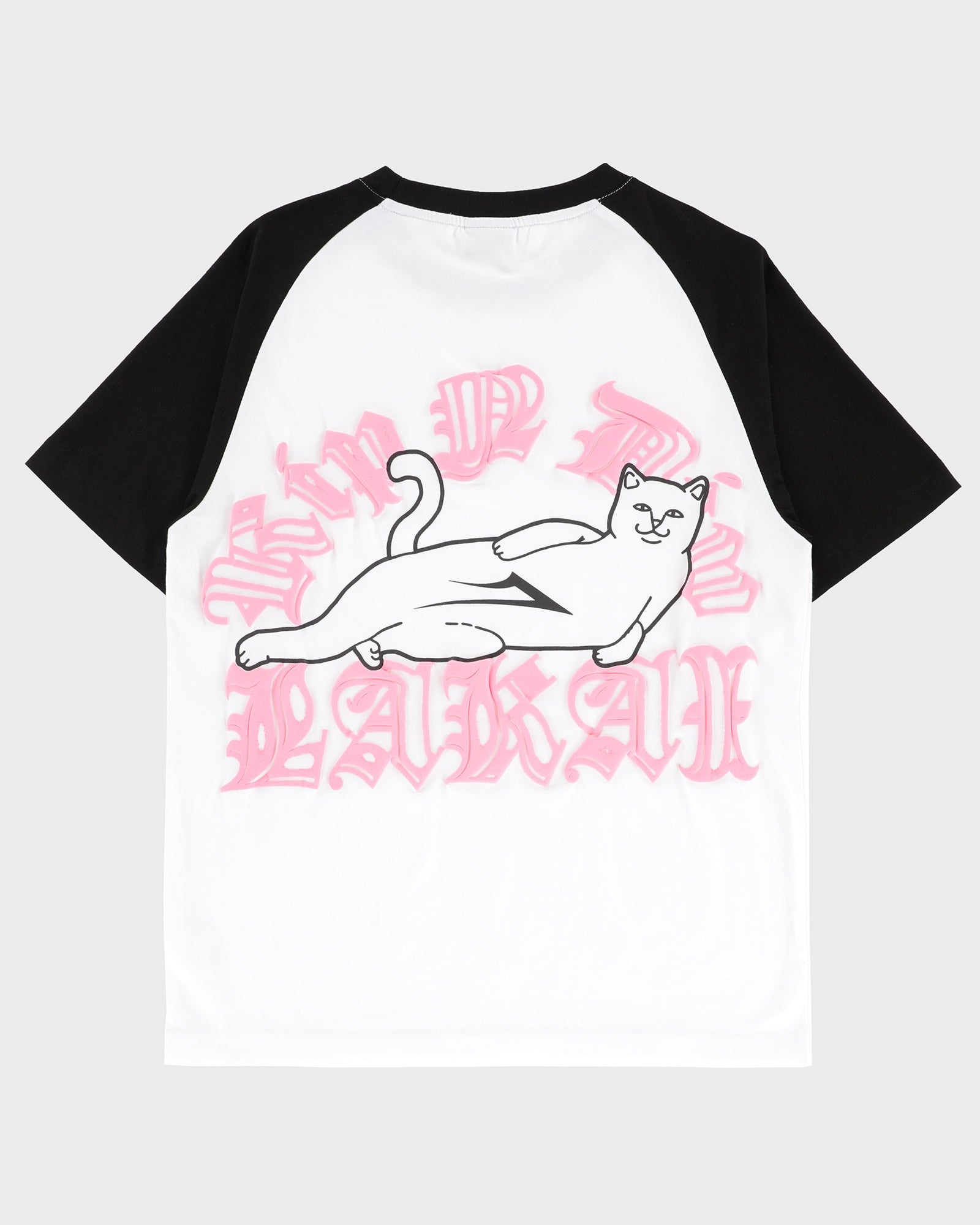 lakai-x-ripndip-raglan-ss-tee-white-black image 2
