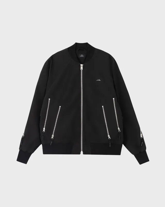 lakai-slashed-zip-bomberjacke-schwarz image 1