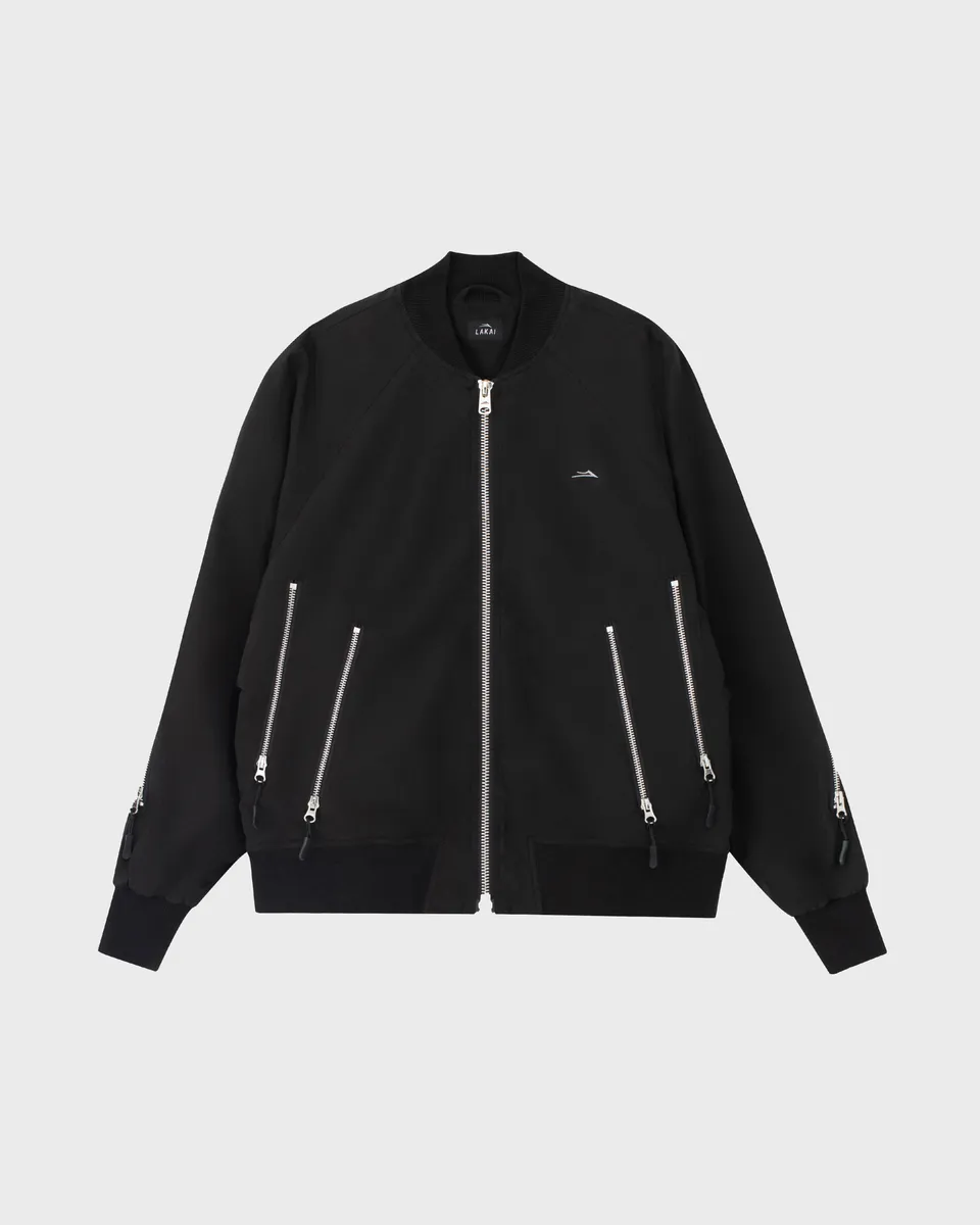 lakai-slashed-zip-bomberjacke-schwarz image 1