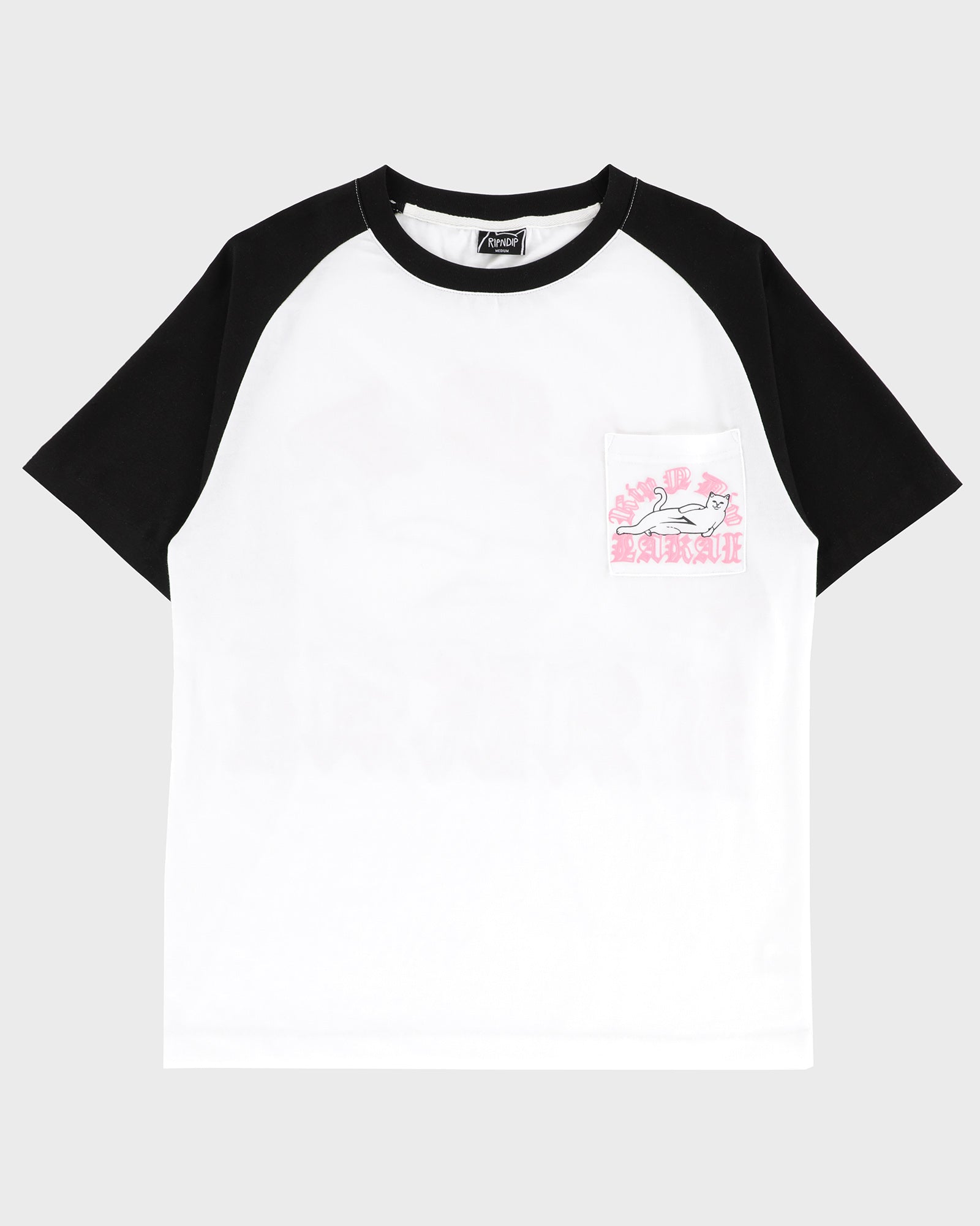 lakai-x-ripndip-raglan-ss-tee-white-black image 1
