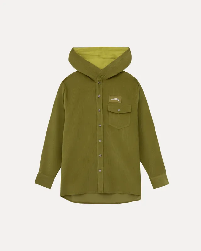 lakai-hooded-corduroy-button-up-shirt-cypress image 1