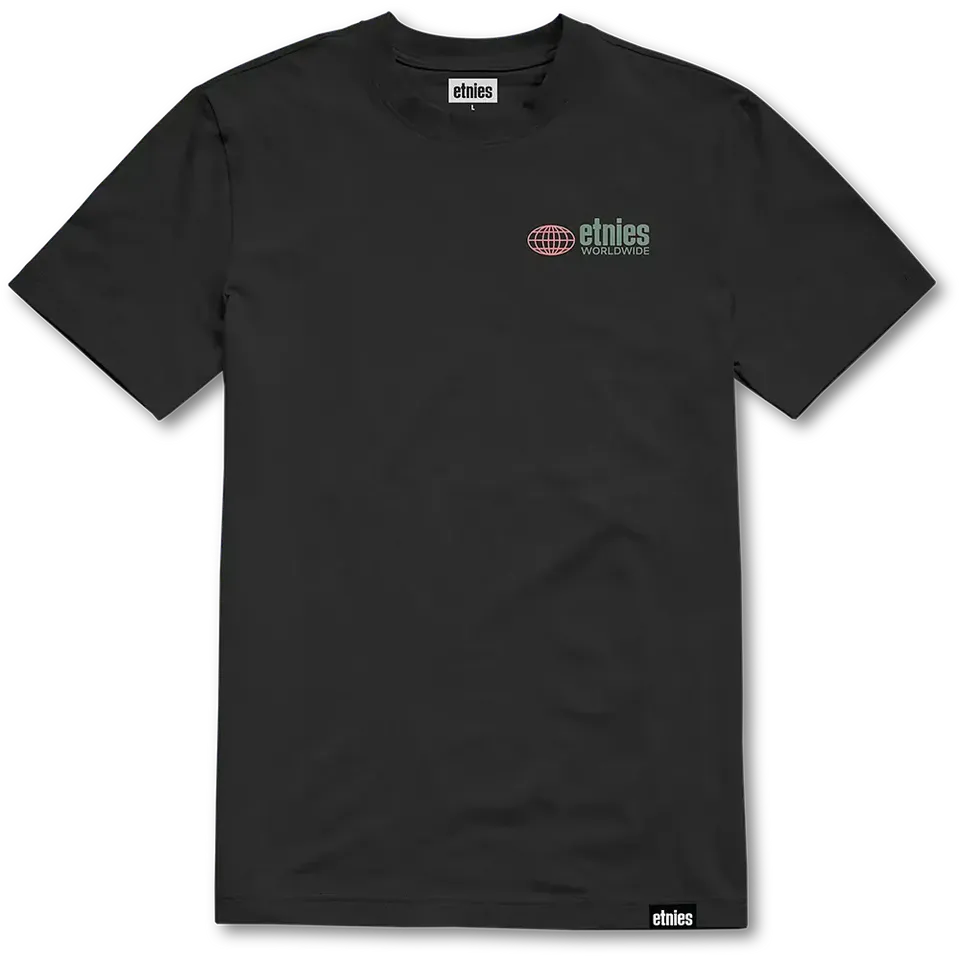 etnies-worldwide-tee-t-shirt-schwarz image 1