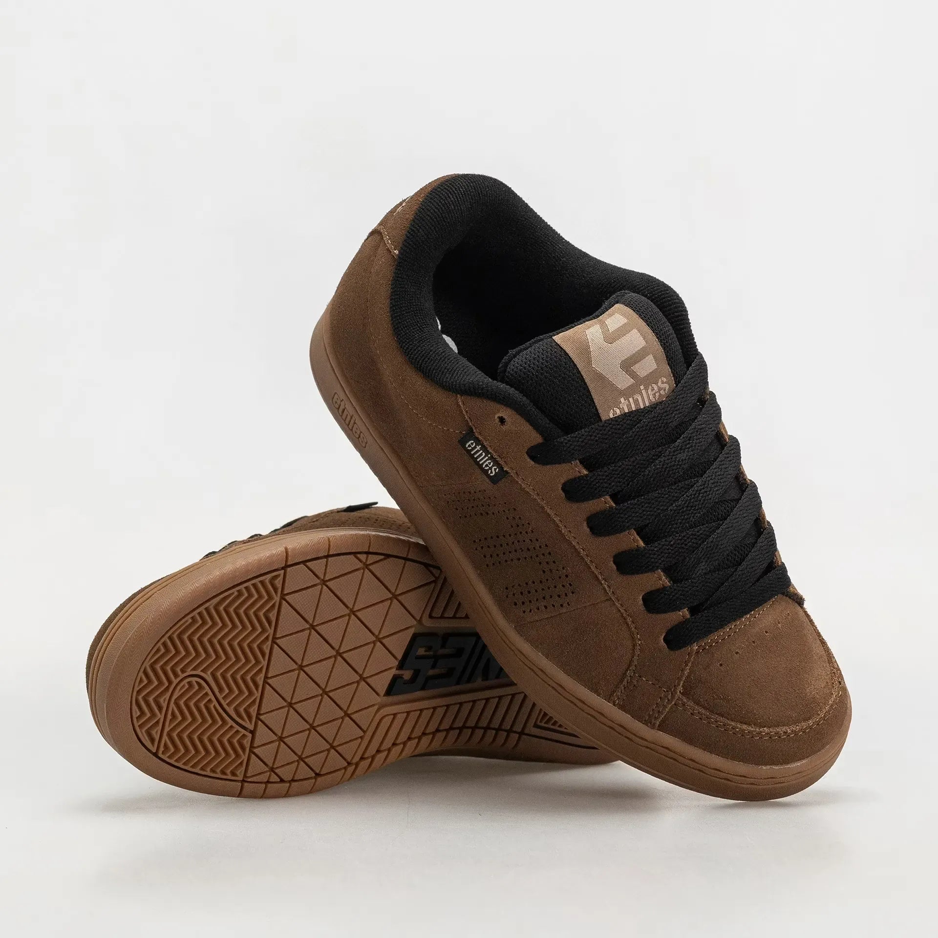 etnies-kingpin-skate-schuh-brown-warm-grey-gum image 2