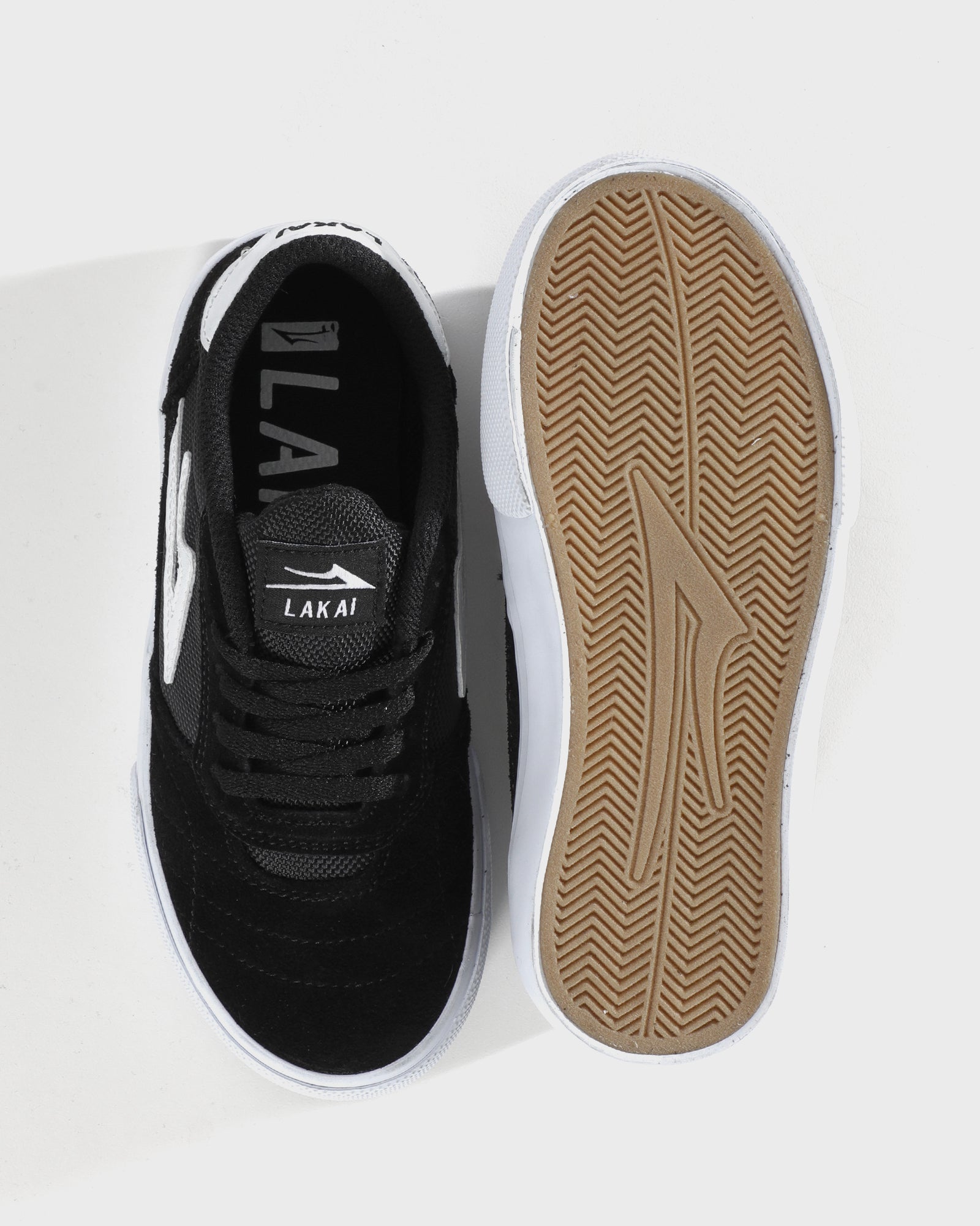 lakai-cambridge-kids-black-white-suede image 3
