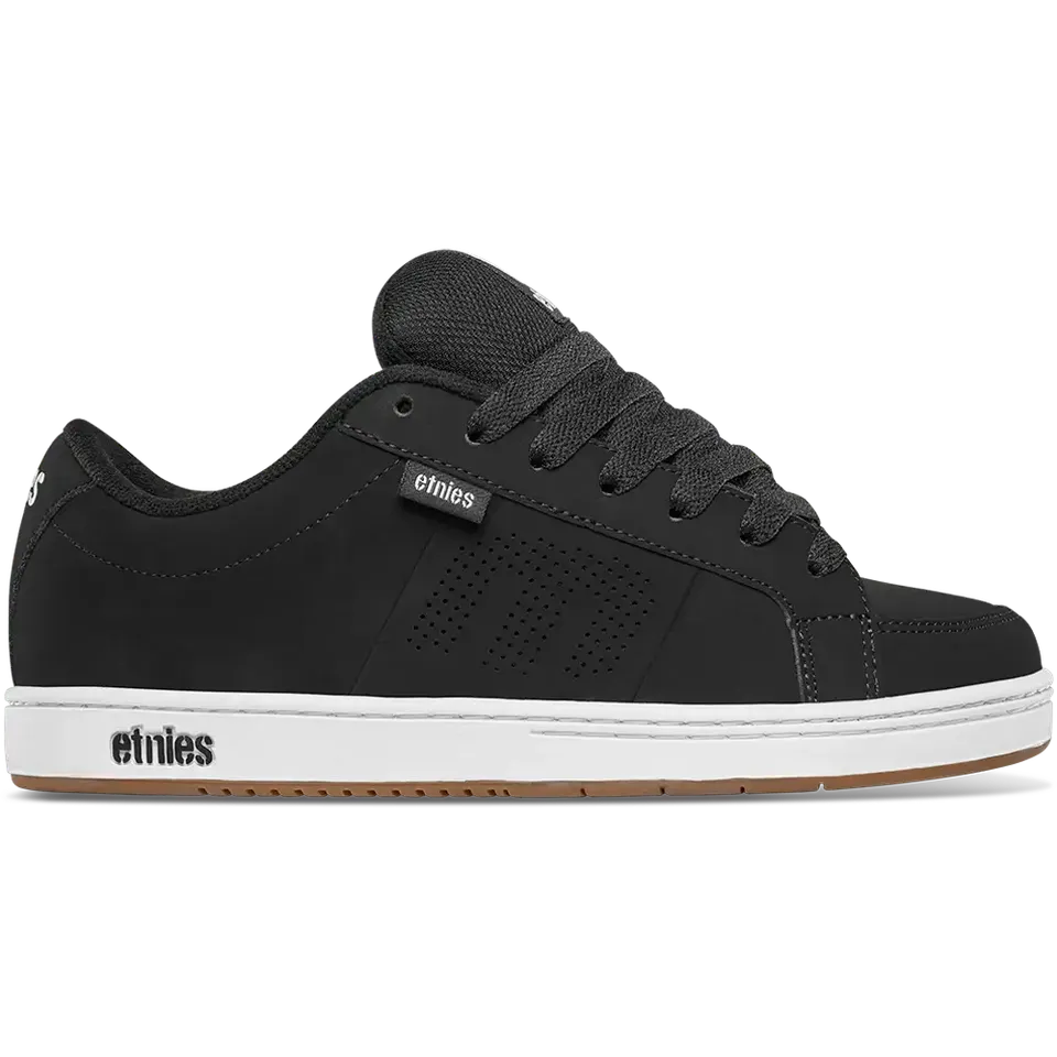 etnies-kingpin-skate-schuh-black-white-gum image 1