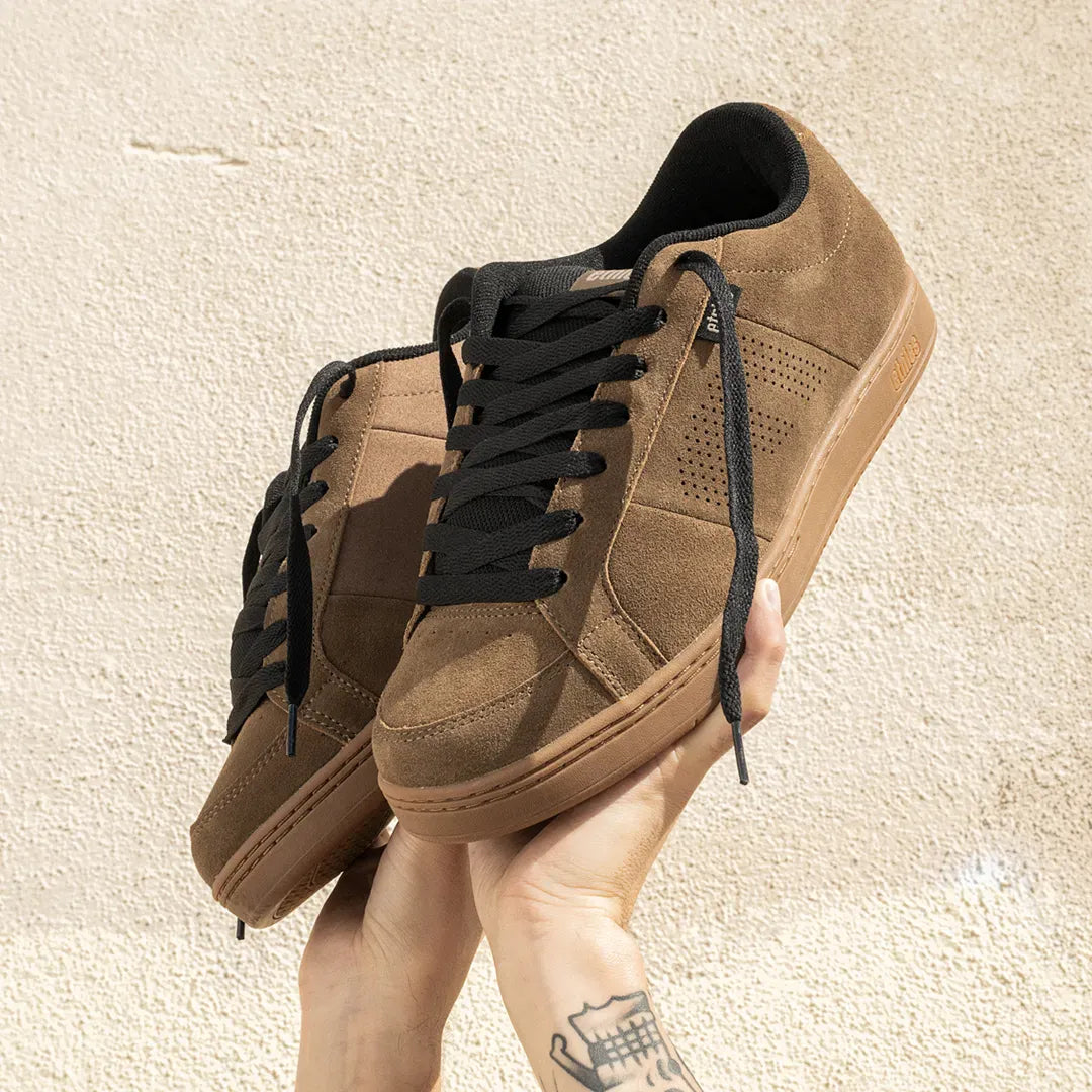 etnies-kingpin-skate-schuh-brown-tan-black image 2