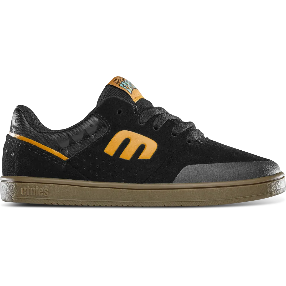 etnies-marana-kids-x-apache-skateschuh-black-gum image 1