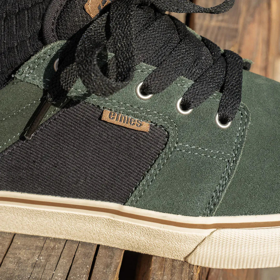 etnies-barge-ls-skate-schuhe-low-top-green-gold image 6