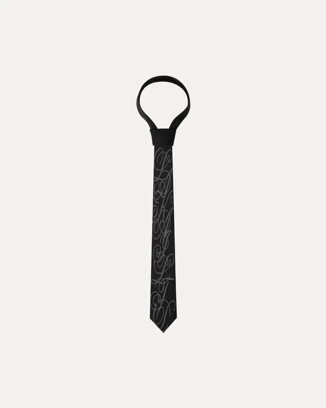 lakai-jacquard-necktie-black image 1