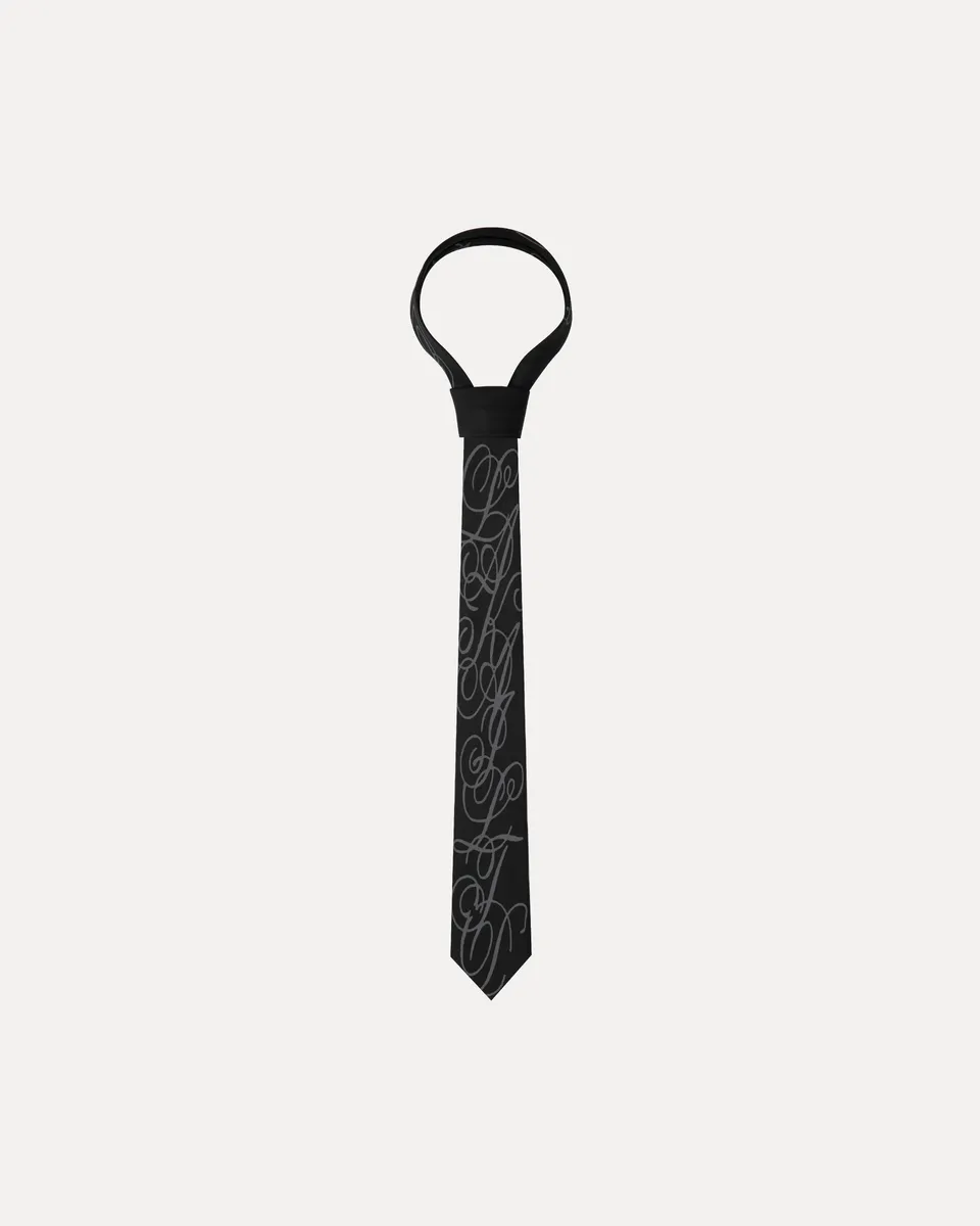 lakai-jacquard-necktie-black image 1