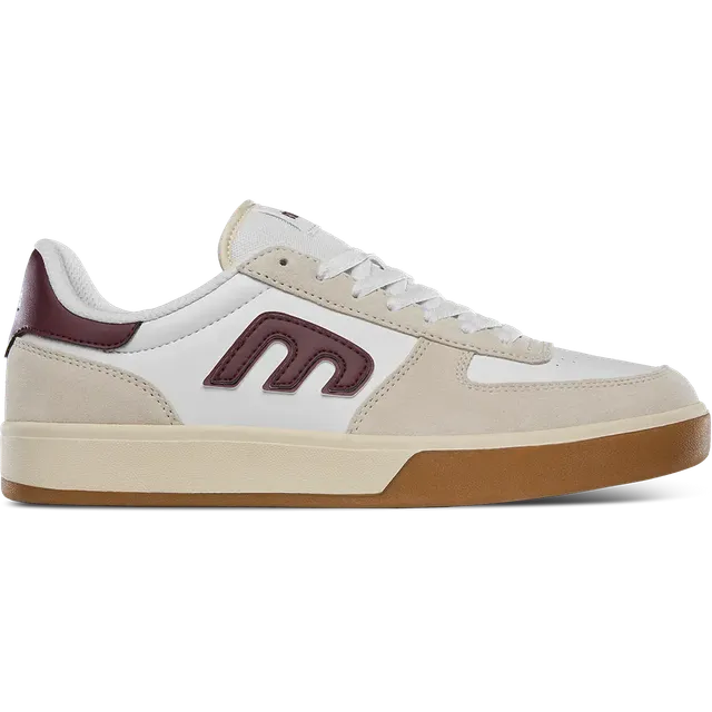 etnies-emerson-skate-schuhe-tan-white-suede-leder image 1