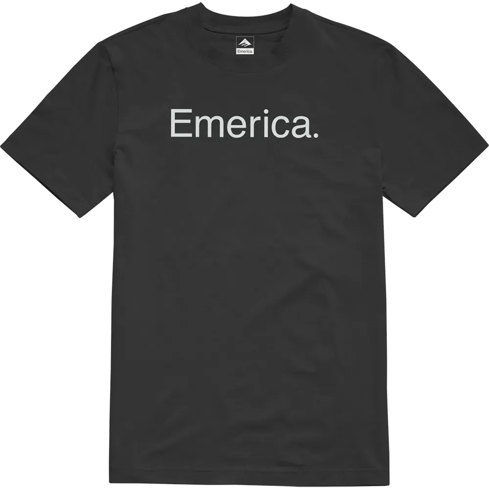 emerica-pure-tee-t-shirt-schwarz image 1