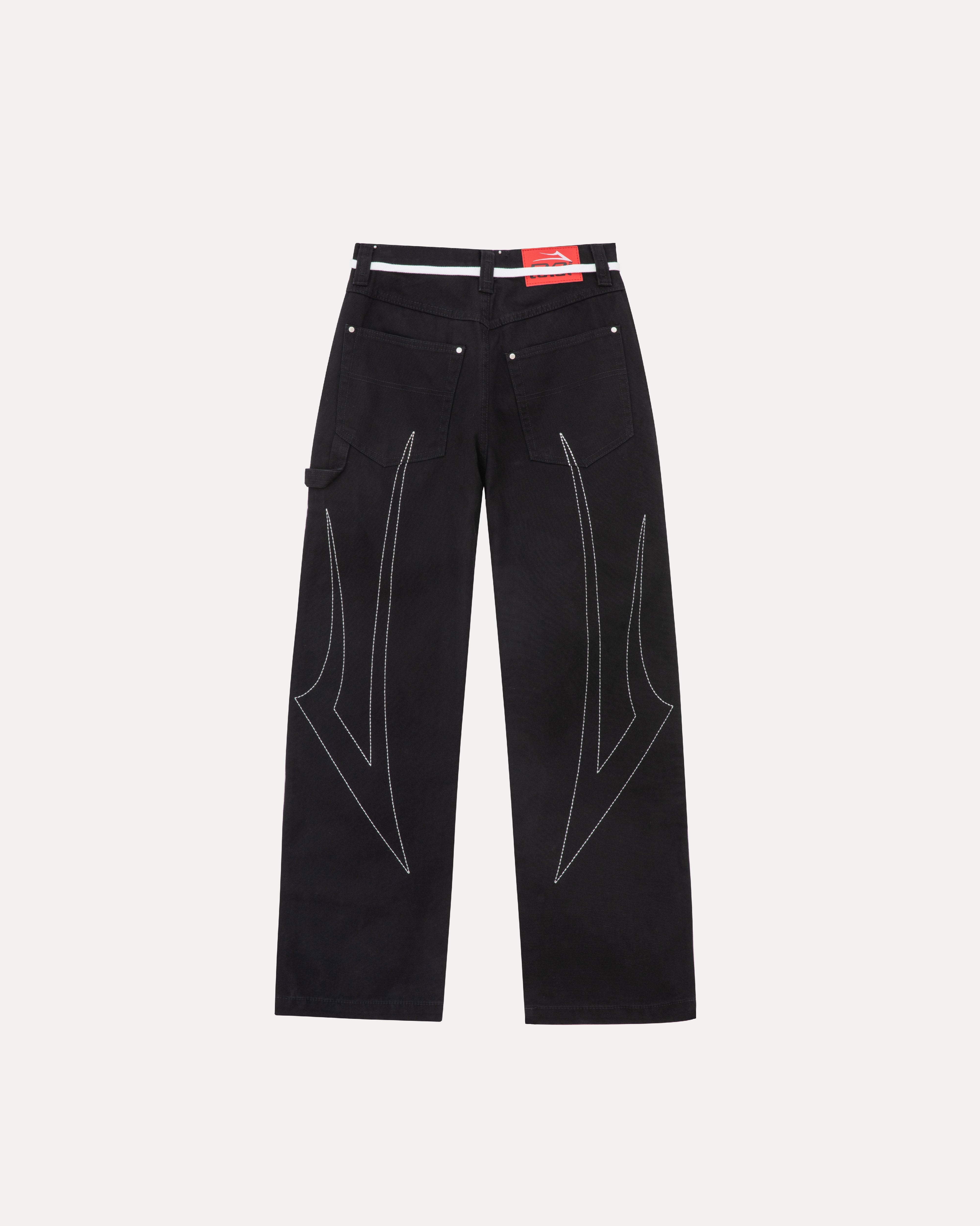 lakai-wide-leg-double-knee-pant-black image 2