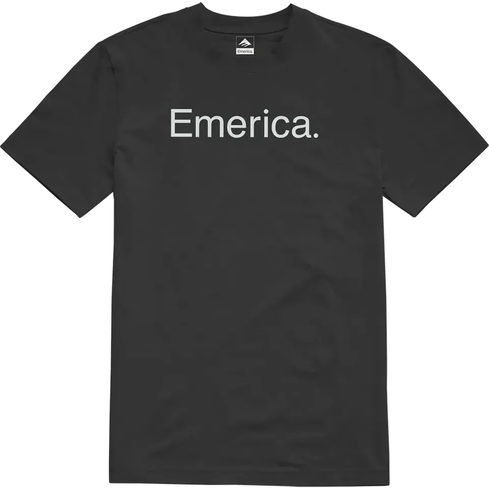emerica-pure-tee-t-shirt-schwarz image 1