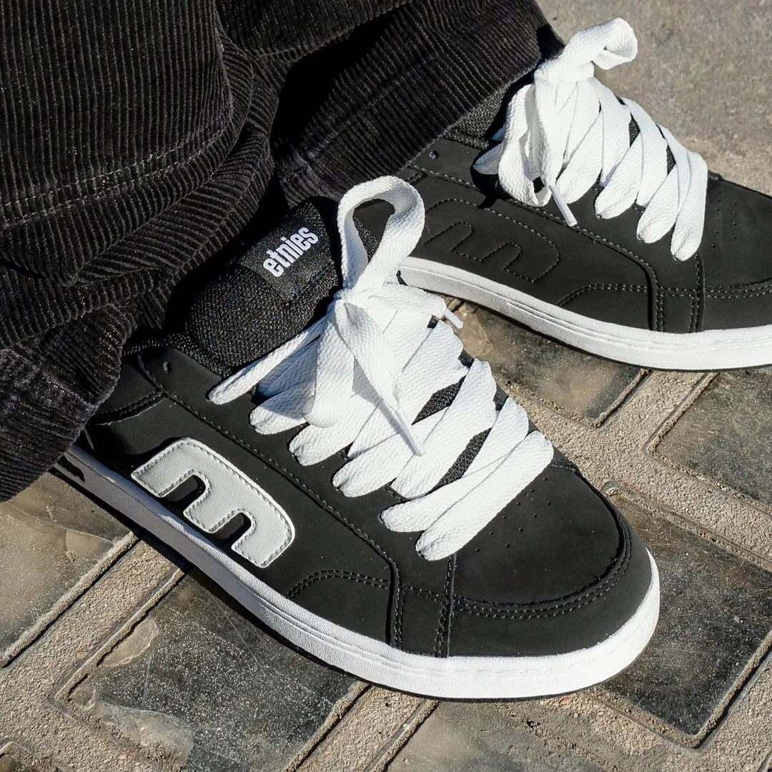etnies-kingpin-2k-skate-schuhe-black-white image 3