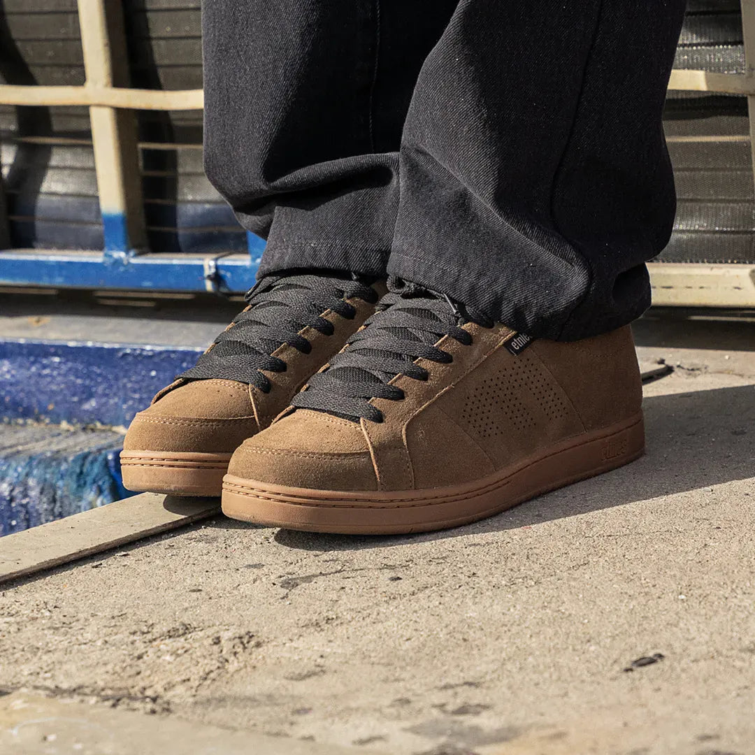 etnies-kingpin-skate-schuh-brown-tan-black image 8
