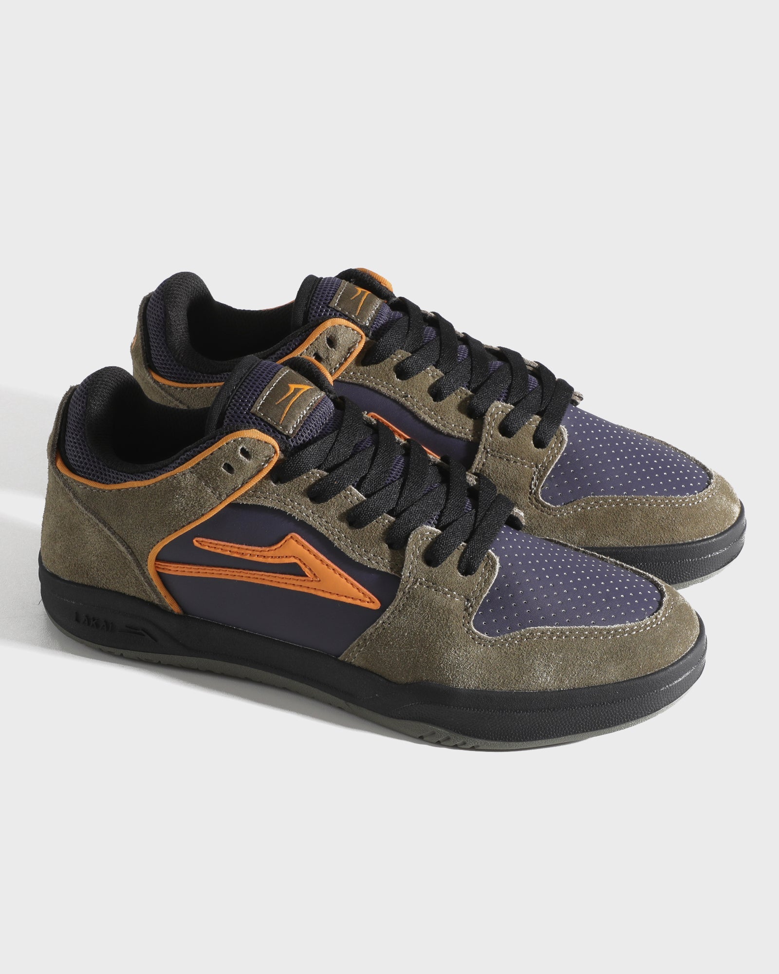 lakai-telford-low-skate-schuh-ivy-graystone-orange image 2