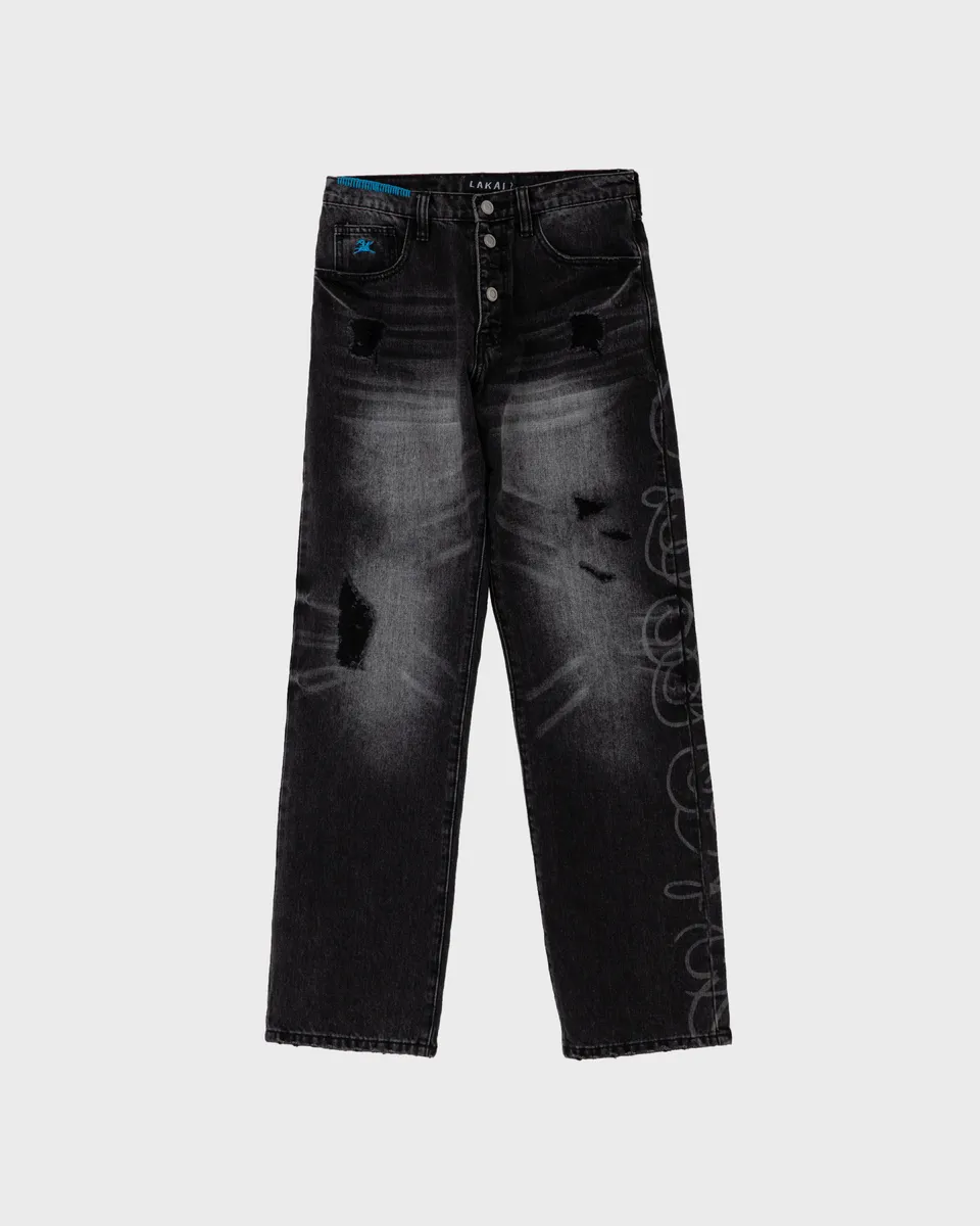 lakai-straight-leg-denims-distressed-etched-black image 1