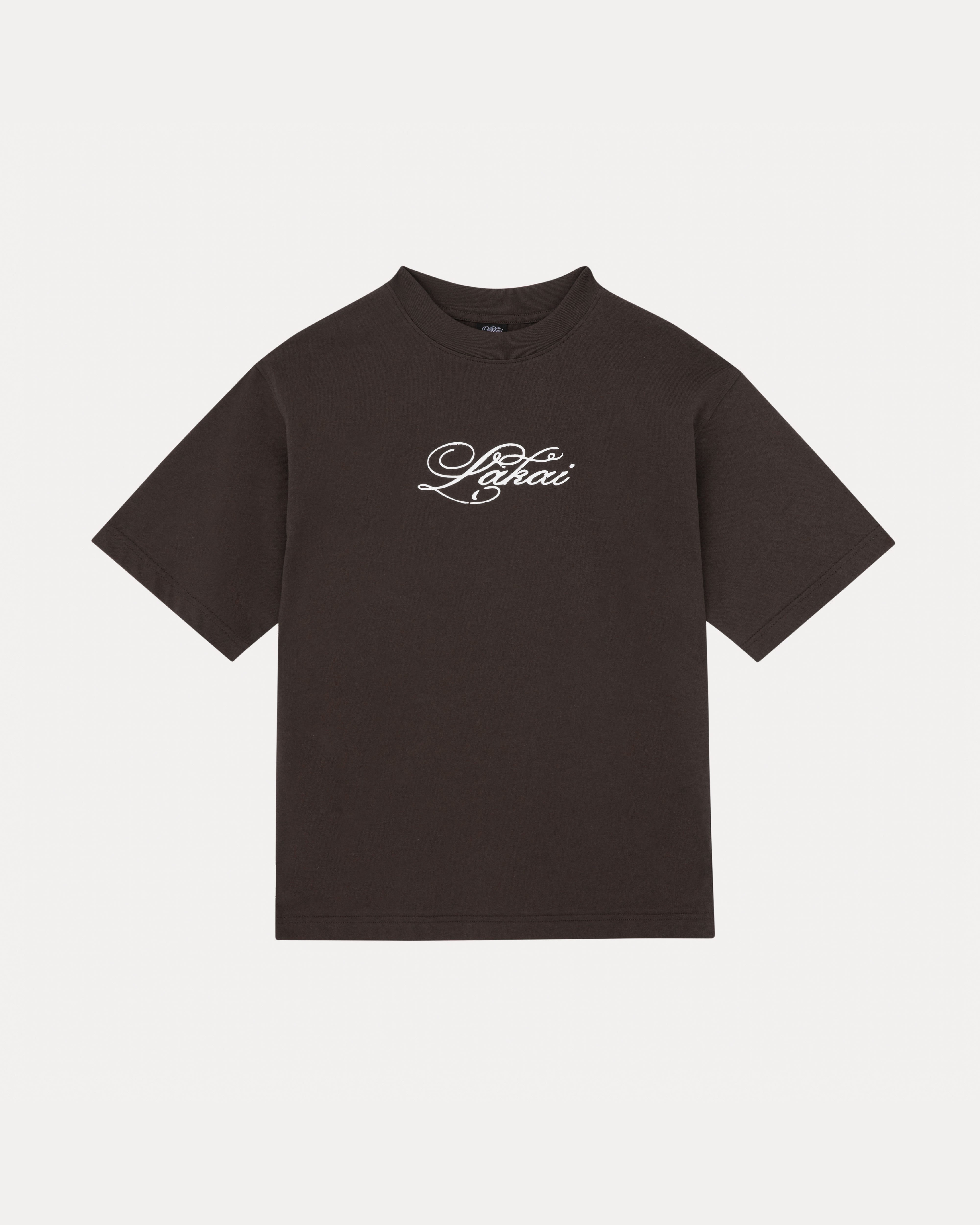 lakai-oversized-signature-tee-dark-brown image 1