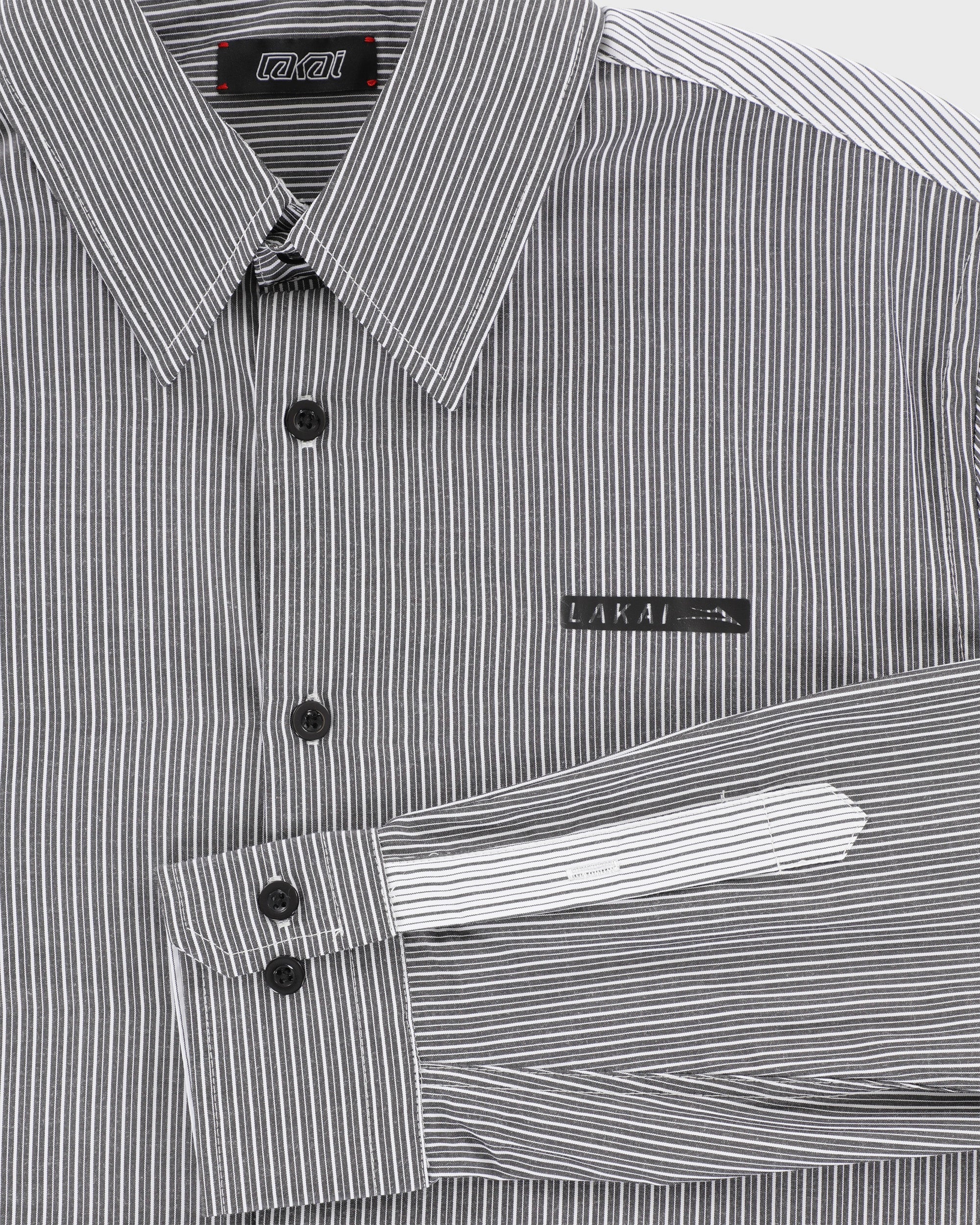 lakai-button-down-contrast-panel-langarmhemd image 5