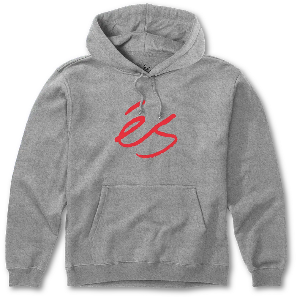 s-script-fleece-hoodie-grey-red-gr-e-m image 1