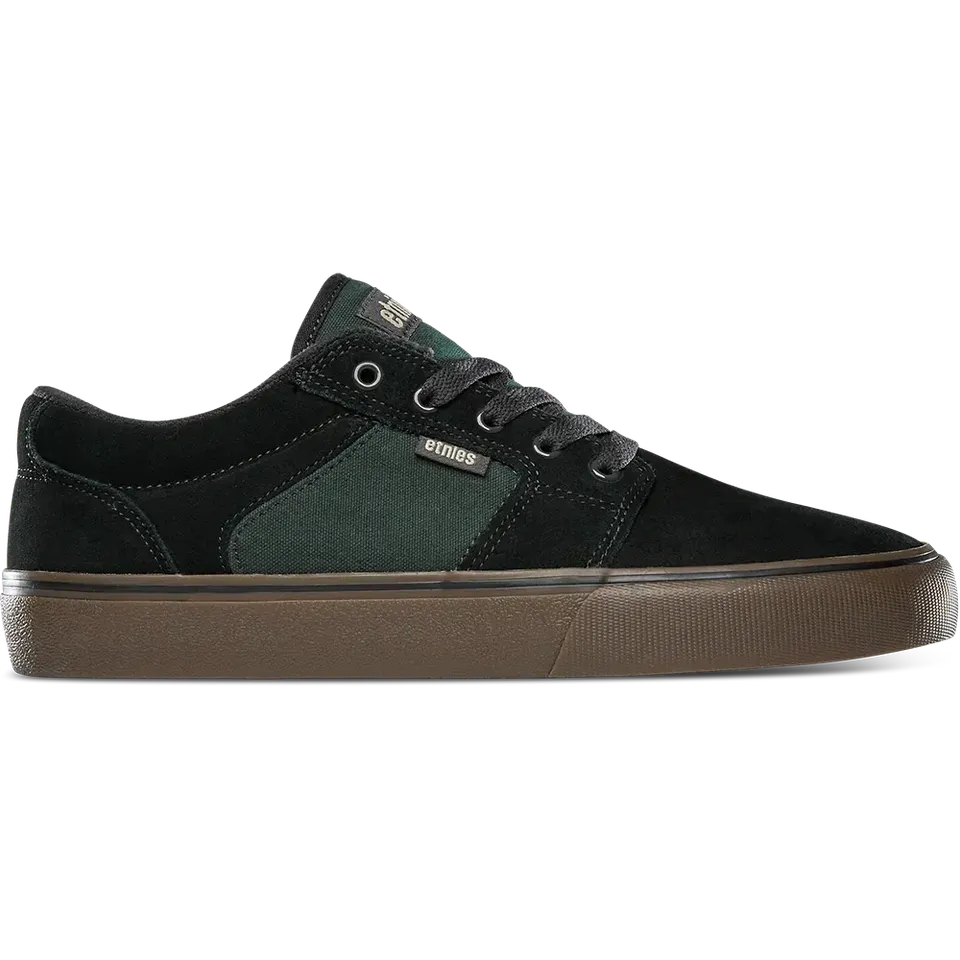 etnies-barge-ls-skate-schuhe-low-top-black-brown-green image 1