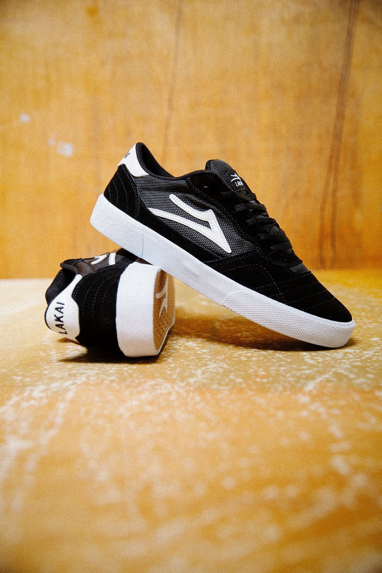 lakai-cambridge-skate-schuh-black-white-suede image 8