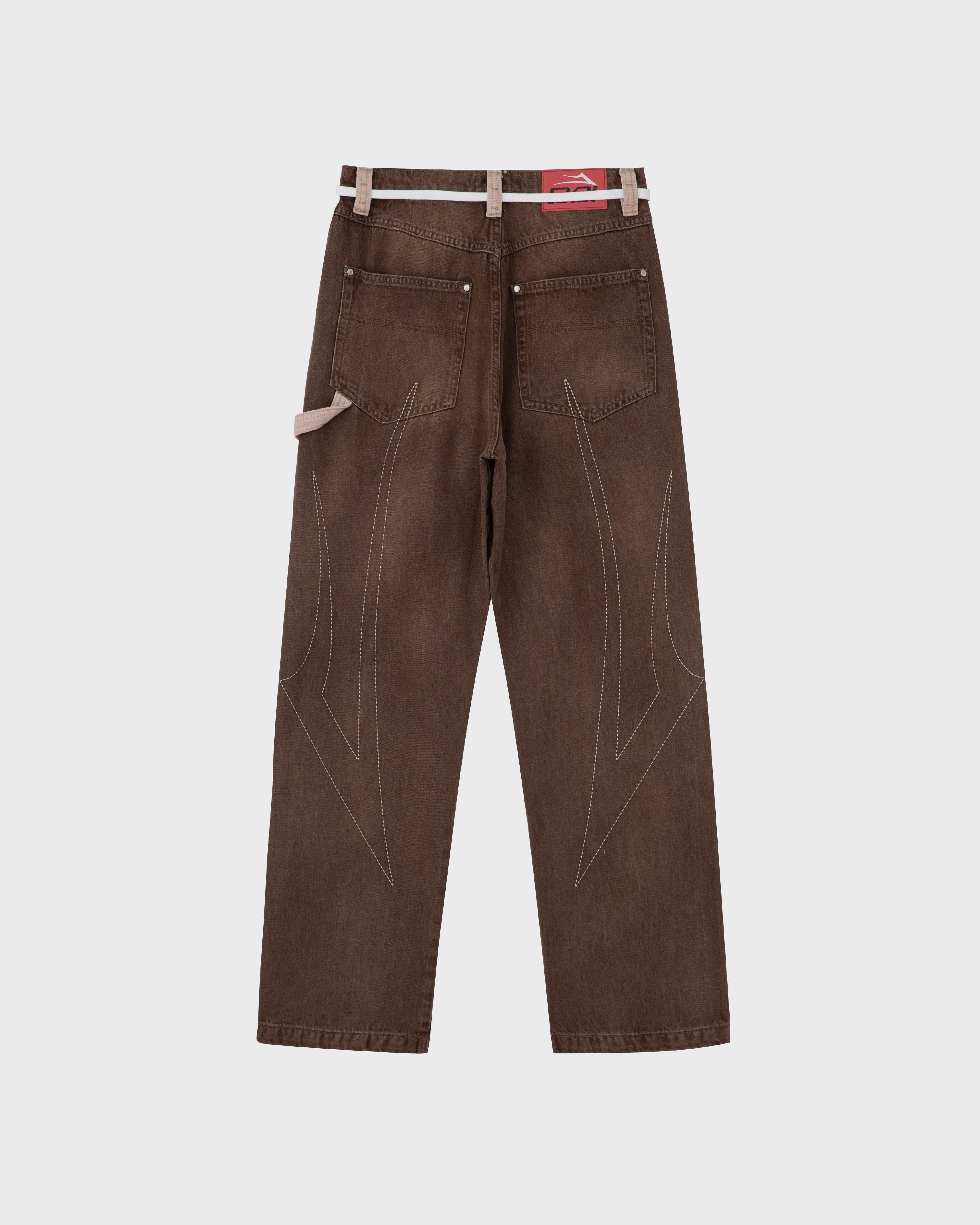 lakai-wide-leg-double-knee-pant-washed-brown image 2