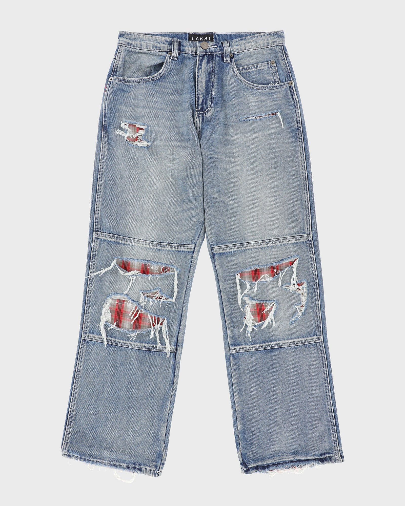 lakai-distressed-double-knee-denims-washed-indigo image 1