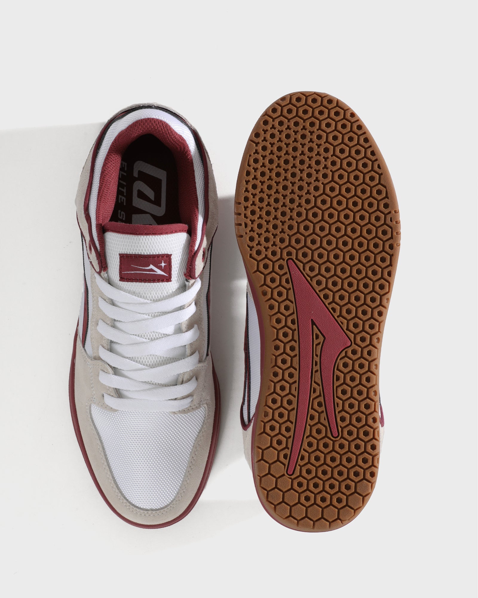 lakai-telford-low-elite-white-suede-cordura-red-skateschuh image 3