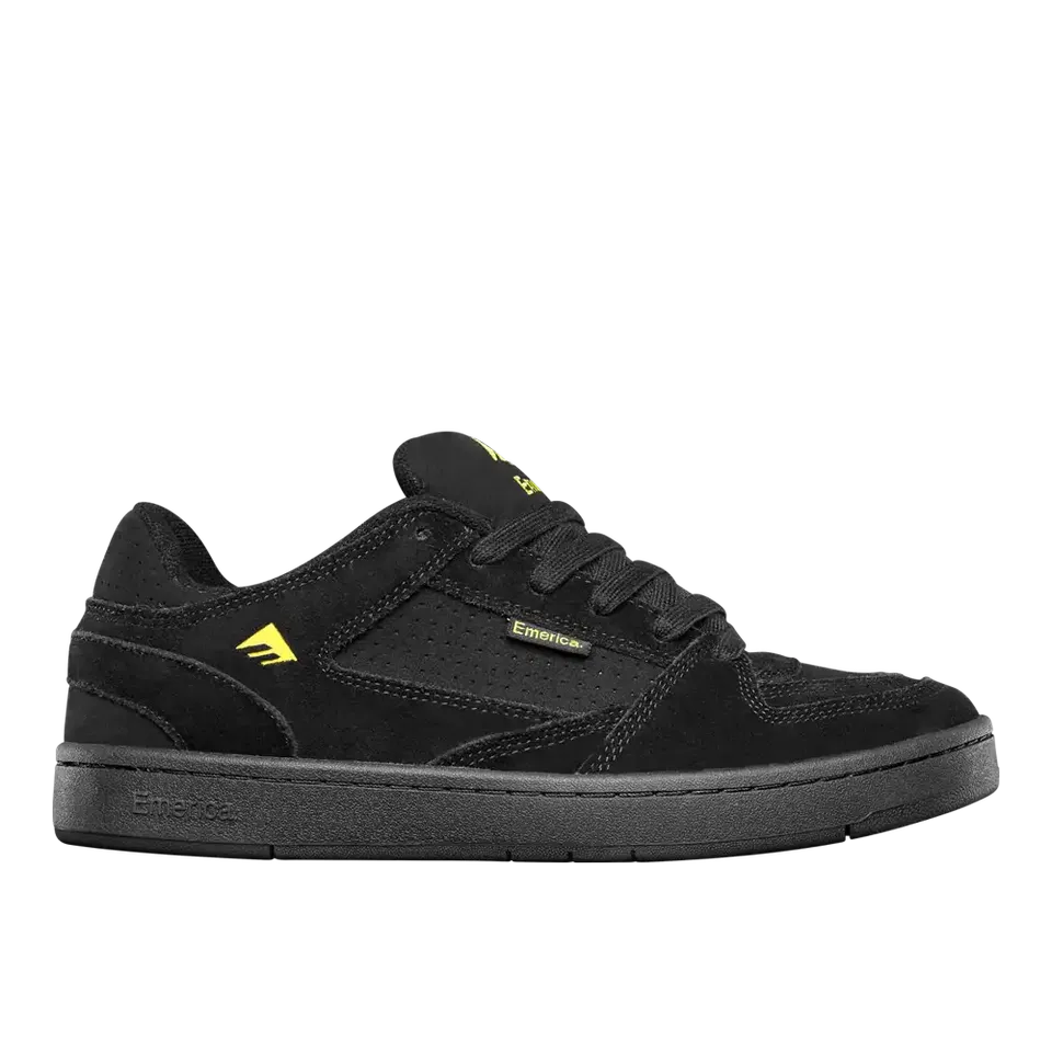 emerica-mute-skate-schuh-black-yellow-black image 1