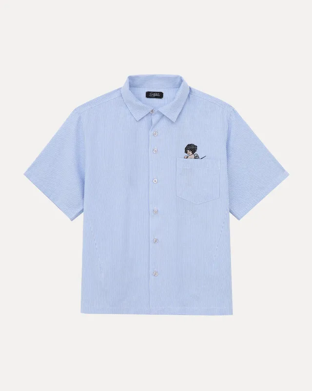 lakai-camp-collar-button-up-hemd-white-blue-stripe image 1