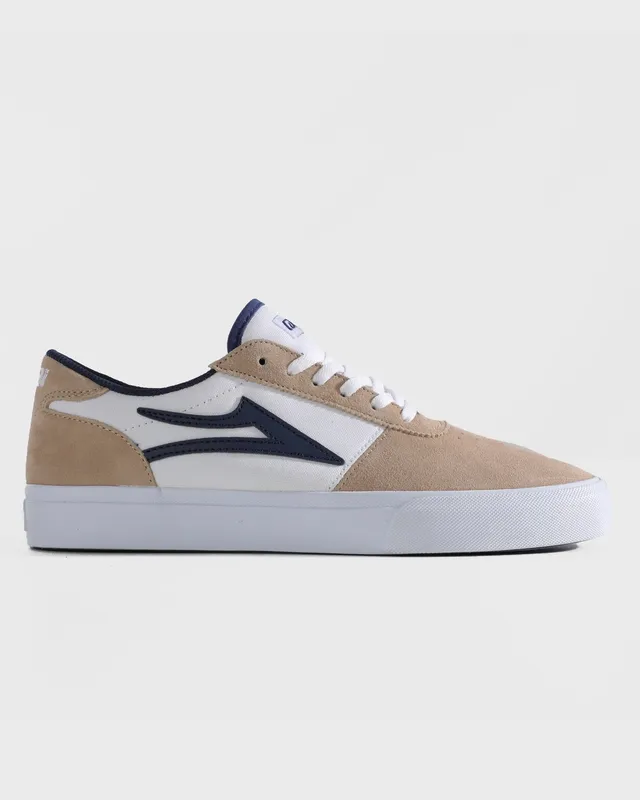 Lakai Manchester White/Tan/Navy Skateschuh