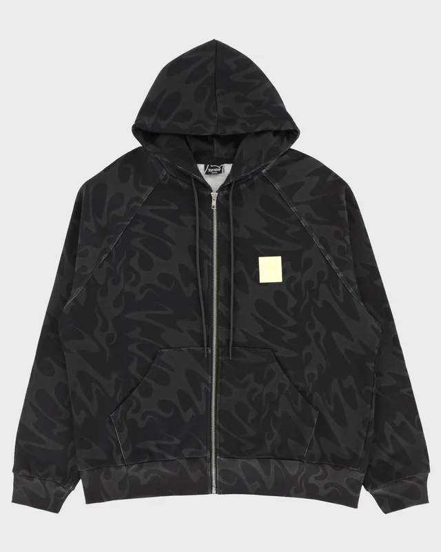 lakai-x-ripndip-flame-zipper-hoodie-dark-grey image 1