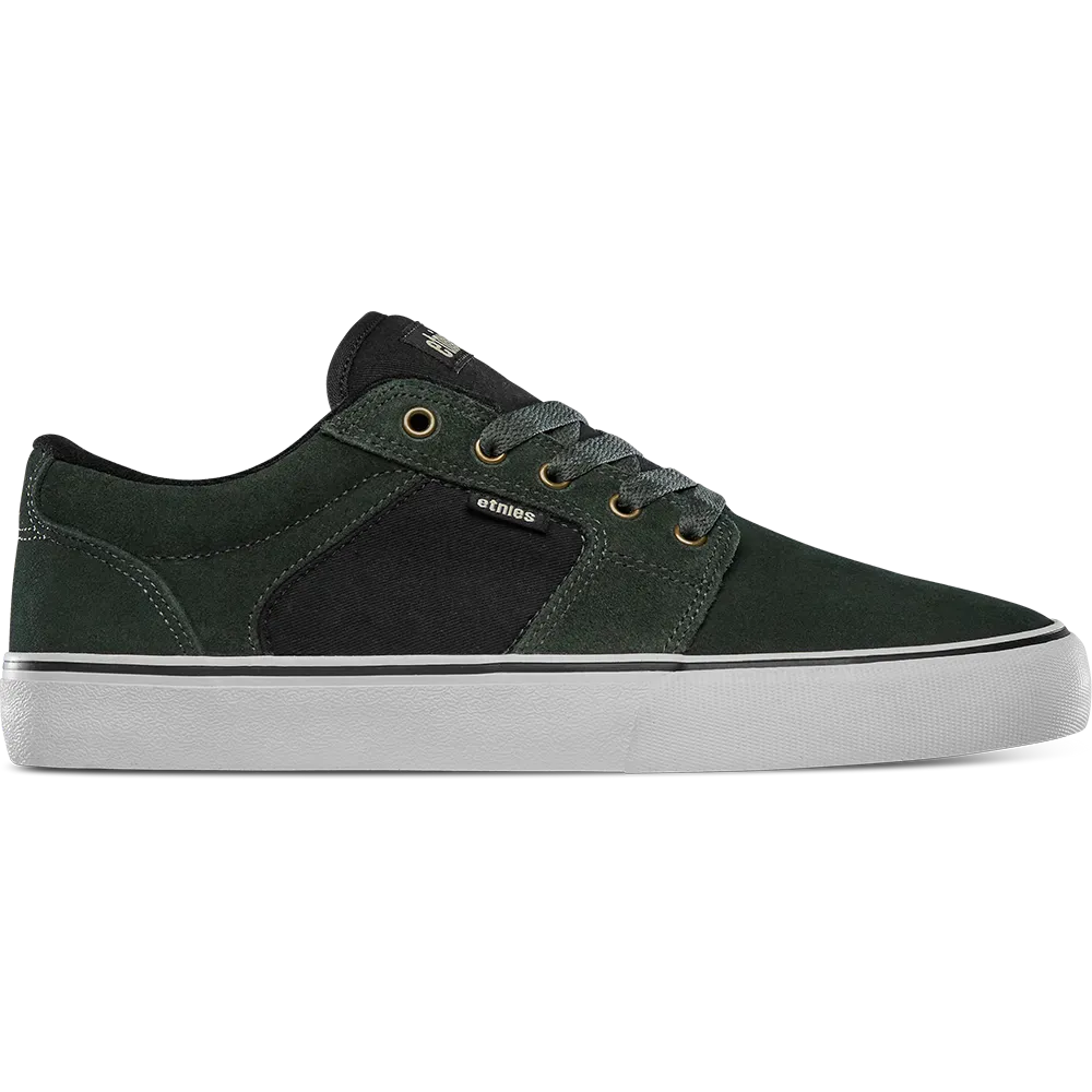 etnies-barge-ls-skate-schuhe-low-top-green-gold image 1