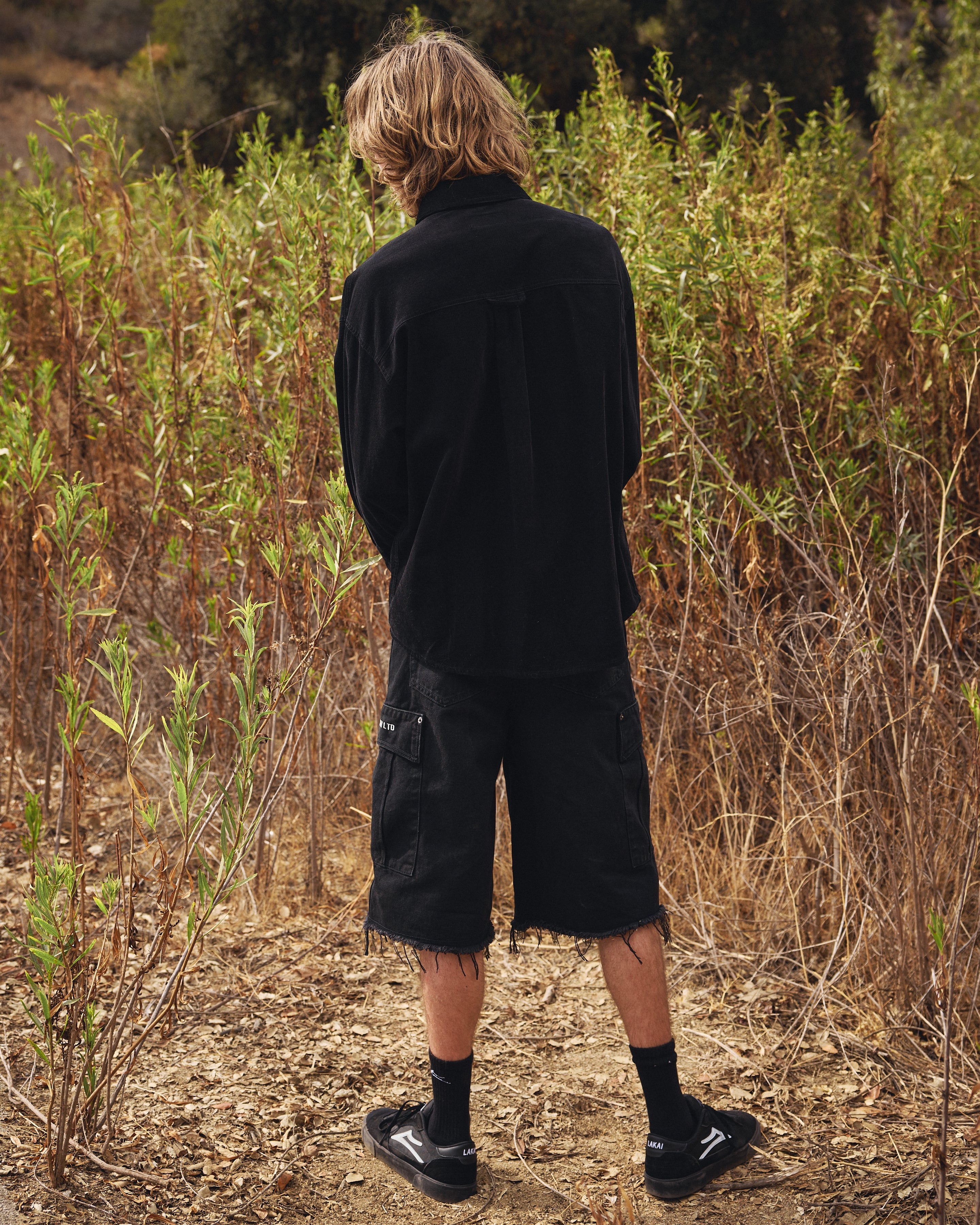 lakai-cargo-jumbo-jort-shorts-black-denim image 6