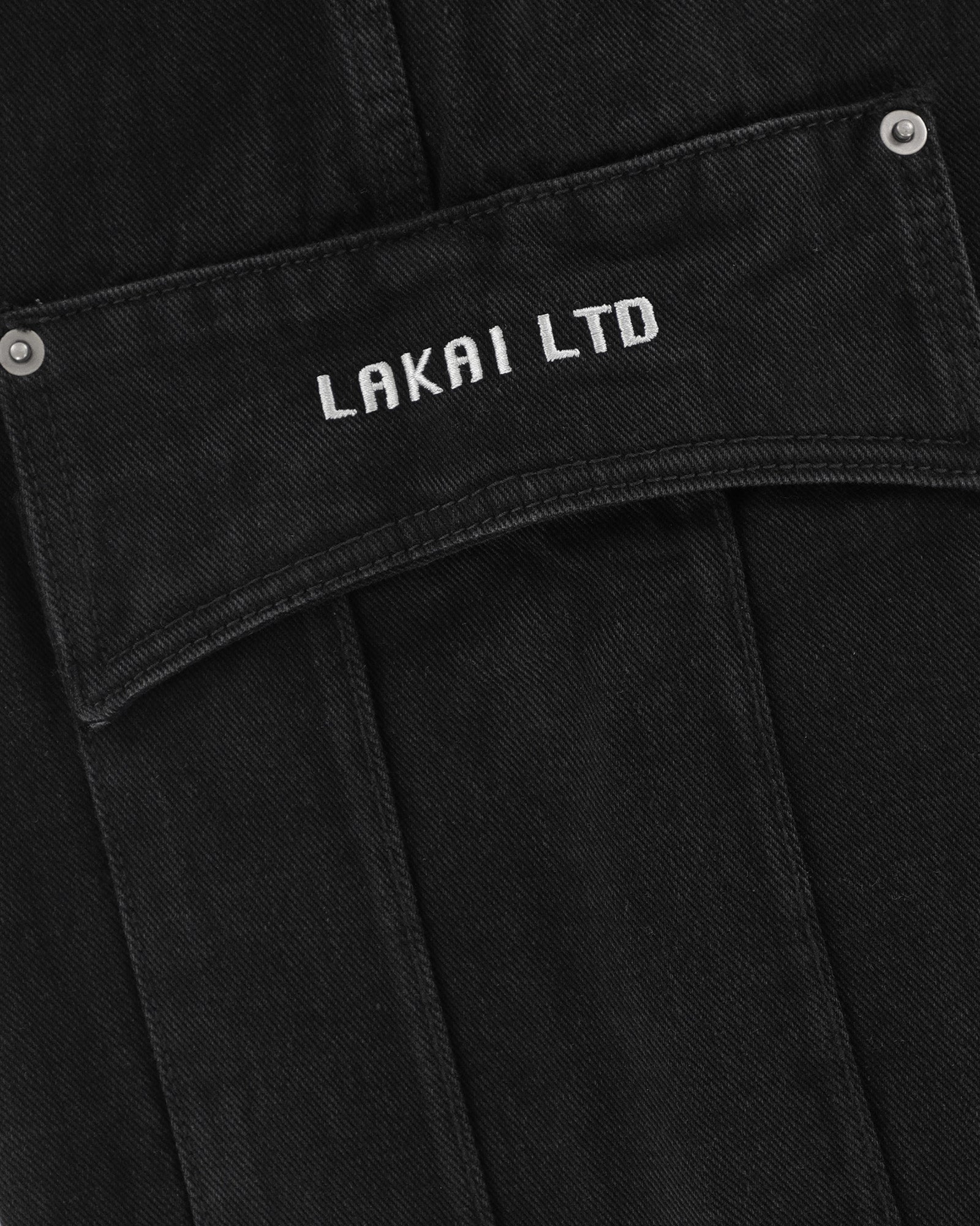 lakai-cargo-jumbo-jort-shorts-black-denim image 5