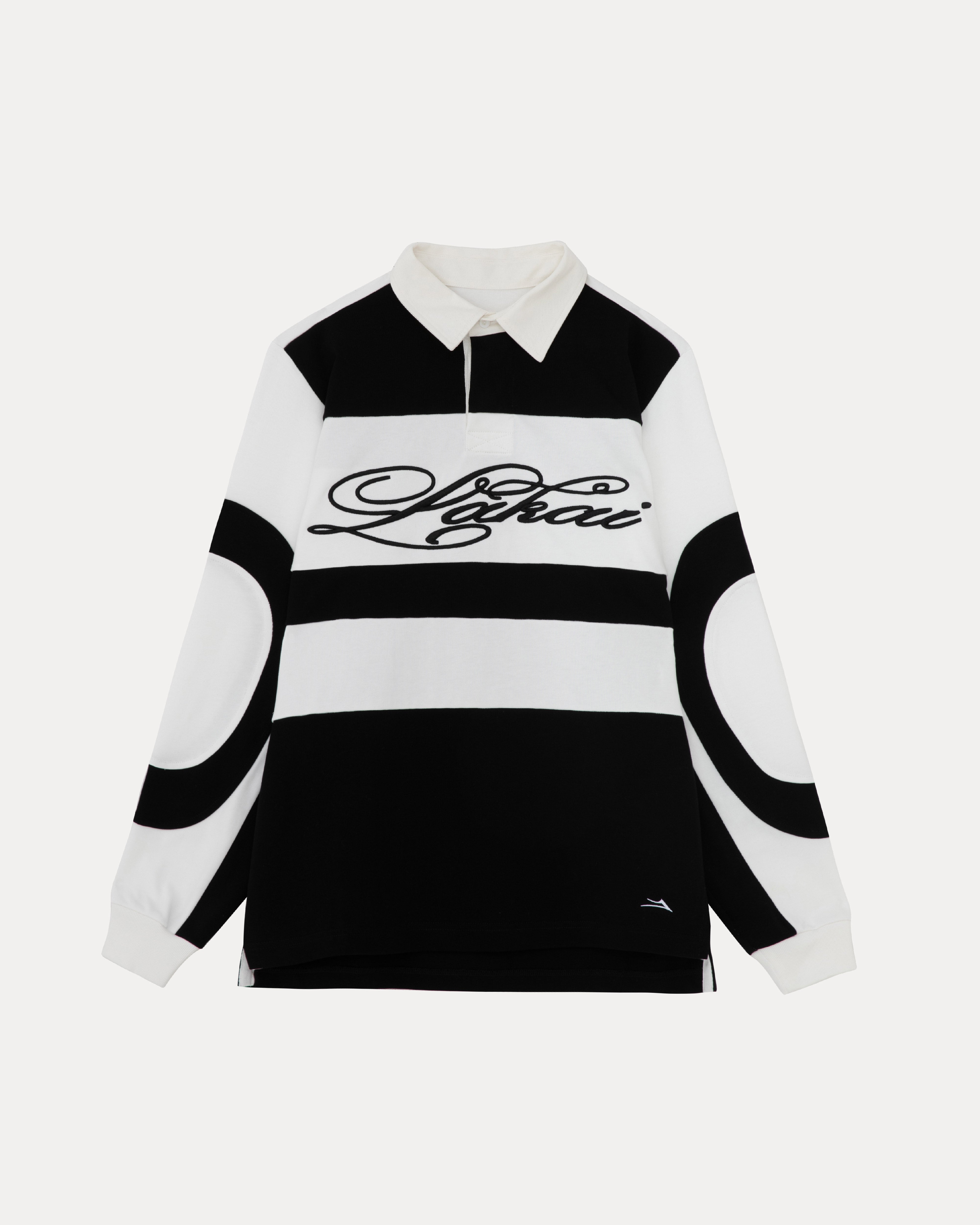 lakai-vintage-rugby-jersey-schwarz-wei image 1