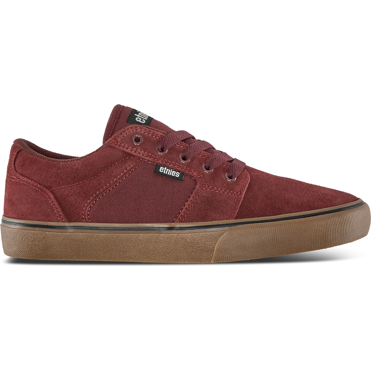 etnies-barge-ls-skate-schuhe-low-top-burgundy-gum image 1