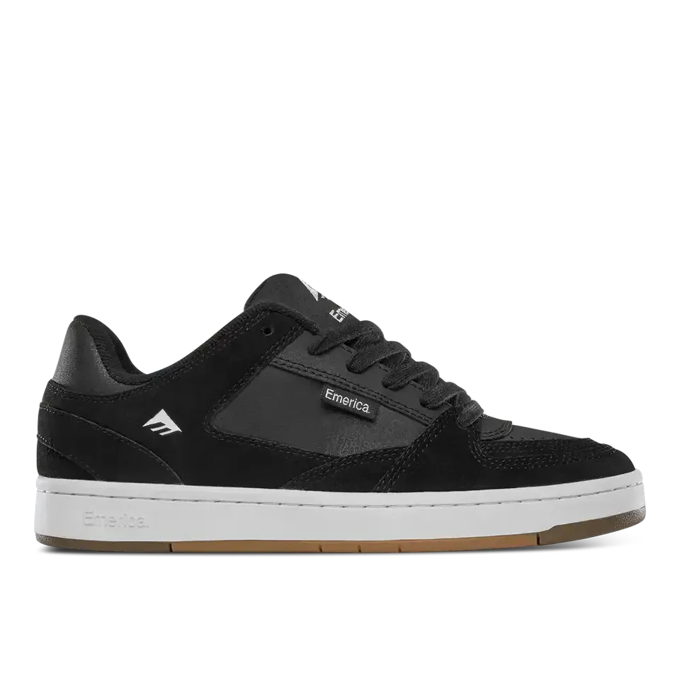 emerica-mute-skate-schuh-black-white image 1