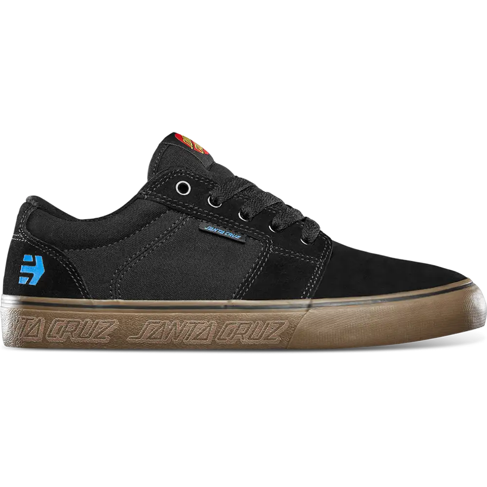 etnies-barge-ls-x-santa-cruz-schwarz-gum-skateschuh image 1