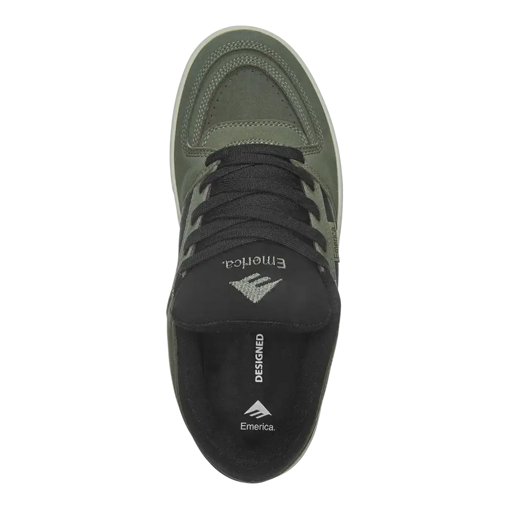 emerica-mute-skate-schuh-black-olive-animal-friendly image 2