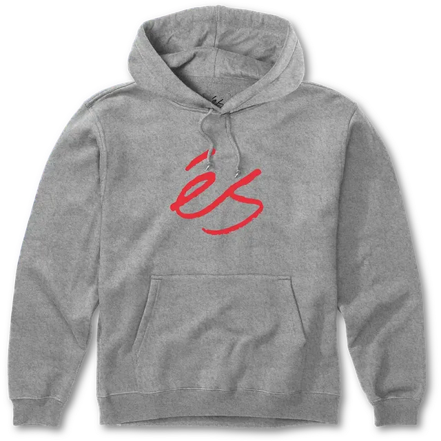 s-script-fleece-hoodie-grey-red-gr-e-m image 1