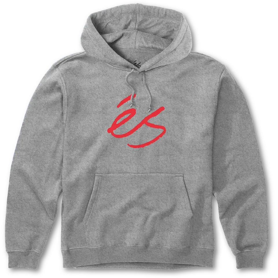 s-script-fleece-hoodie-grey-red-gr-e-m image 1