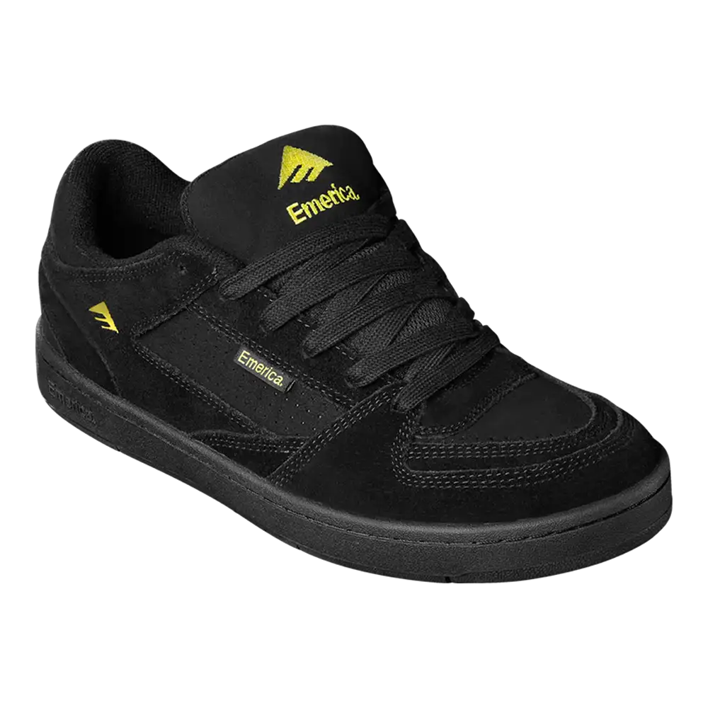 emerica-mute-skate-schuh-black-yellow-black image 4